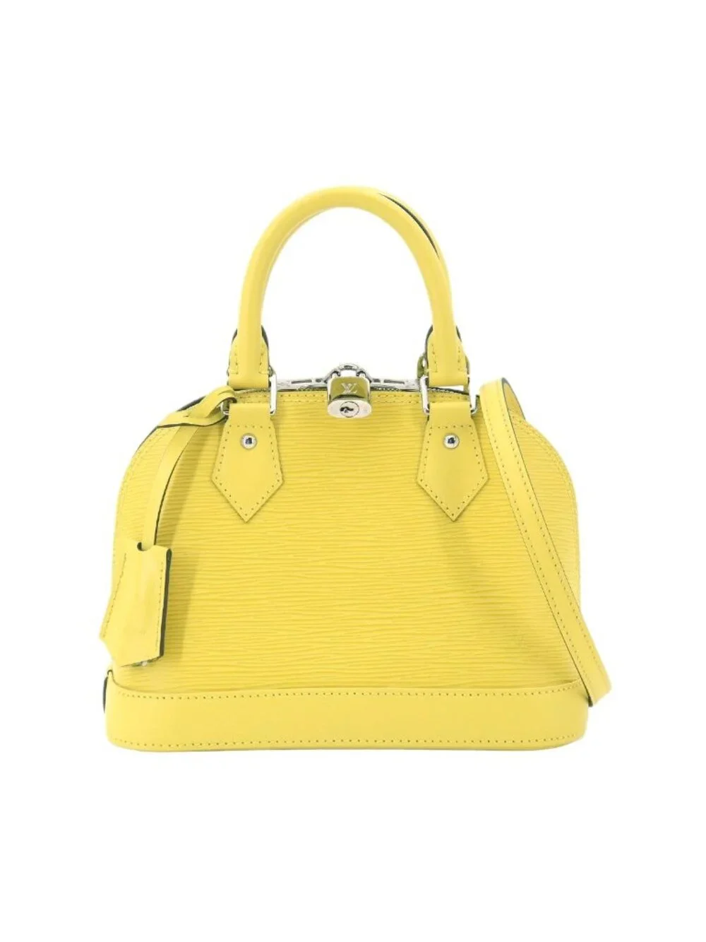 Louis Vuitton Epi Alma BB 2-Way Bag Leather Pistache
